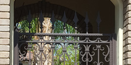 iron entry door