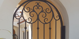 iron entry door