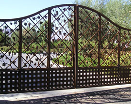 Iron Driveway Gate