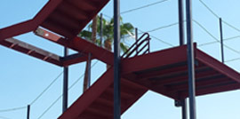 steel stairs